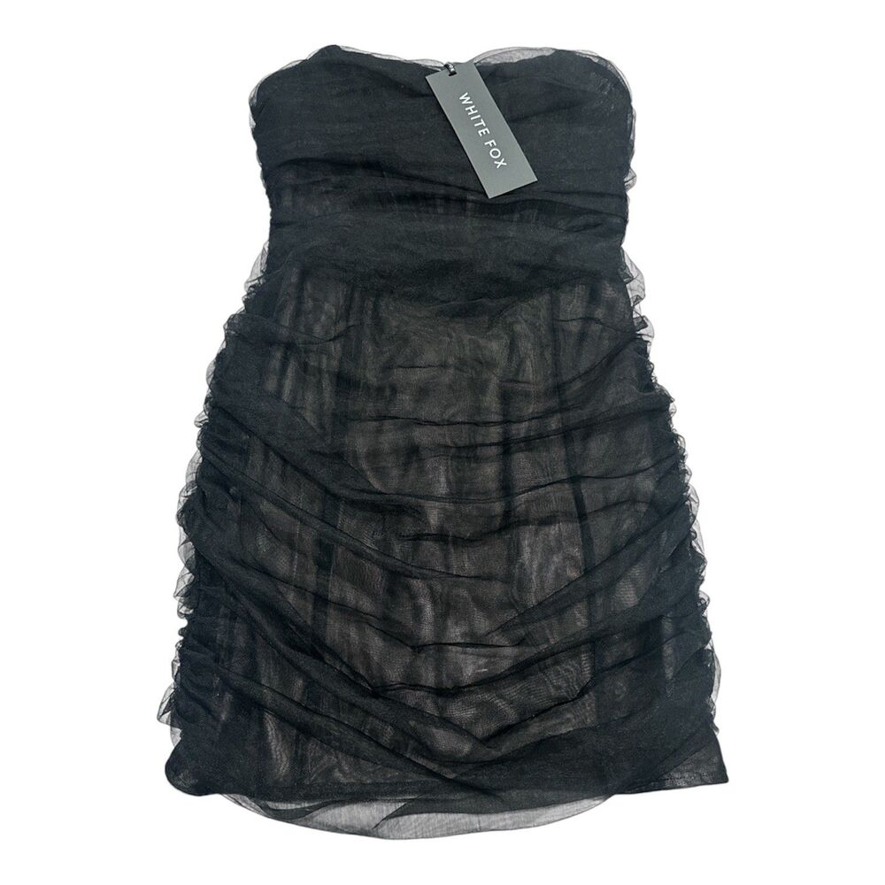 White Fox Boutique rushed strapless size small mini dress - Picture 5 of 9